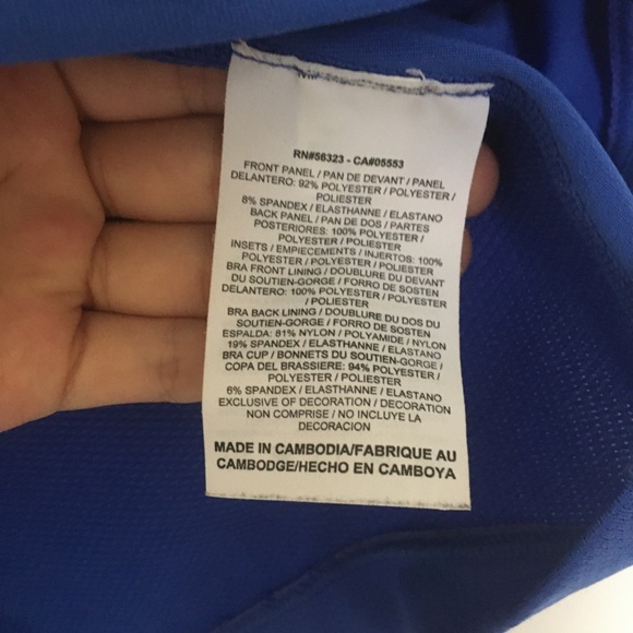 NIKE DRI-FIT Blue Sports Tank Top - Picture 5 of 9